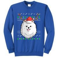 Pomeranian Dog Santa Claus Ugly Christmas Xmas Reindeer Cute Gift Sweatshirt