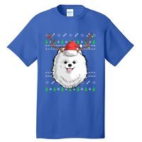 Pomeranian Dog Santa Claus Ugly Christmas Xmas Reindeer Cute Gift Tall T-Shirt