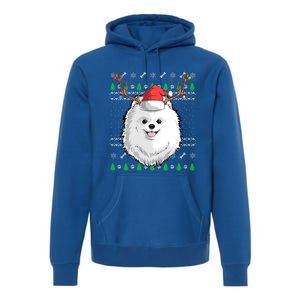 Pomeranian Dog Santa Claus Ugly Christmas Xmas Reindeer Cute Gift Premium Hoodie