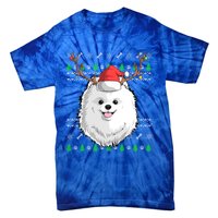 Pomeranian Dog Santa Claus Ugly Christmas Xmas Reindeer Cute Gift Tie-Dye T-Shirt