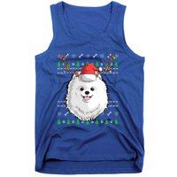 Pomeranian Dog Santa Claus Ugly Christmas Xmas Reindeer Cute Gift Tank Top