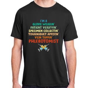 Phlebotomist Definition Syringe Nurse Phlebotomy Adult ChromaSoft Performance T-Shirt