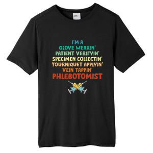 Phlebotomist Definition Syringe Nurse Phlebotomy Tall Fusion ChromaSoft Performance T-Shirt