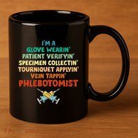 Phlebotomist Definition Syringe Nurse Phlebotomy 11oz C Handle Ceramic Mug