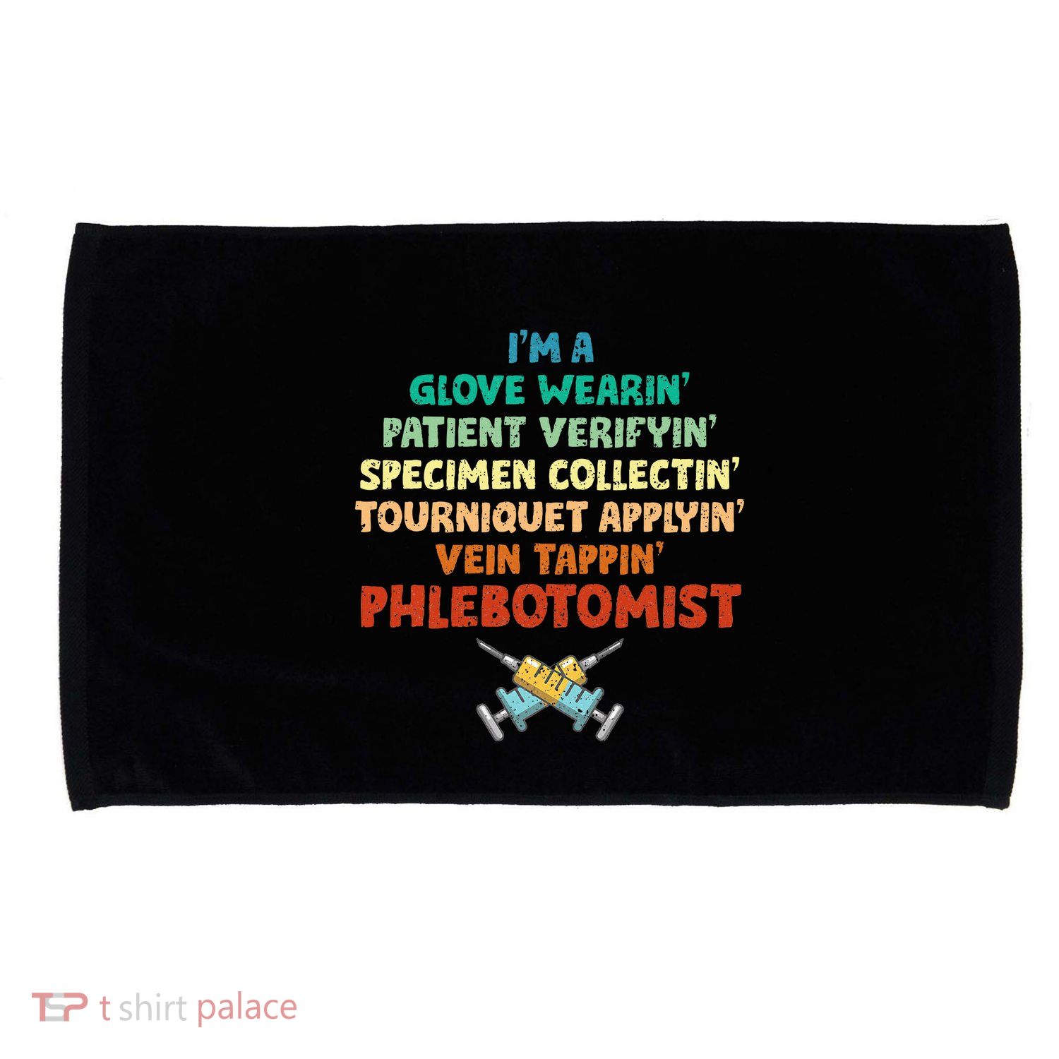 Phlebotomist Definition Syringe Nurse Phlebotomy Microfiber Hand Towel
