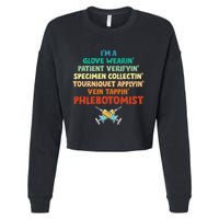 Phlebotomist Definition Syringe Nurse Phlebotomy Cropped Pullover Crew