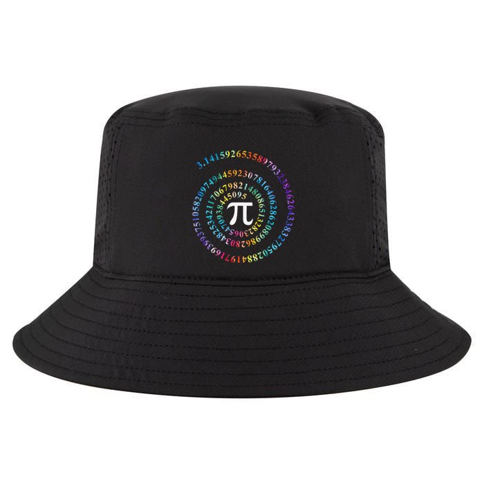 Pi Day Spiral Pi Math Design For Pi Day 3.14 Mathematical Cool Comfort Performance Bucket Hat