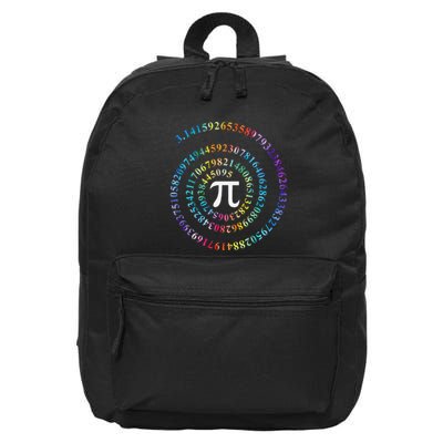 Pi Day Spiral Pi Math Design For Pi Day 3.14 Mathematical 16 in Basic Backpack
