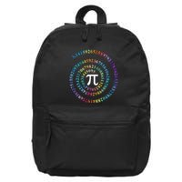 Pi Day Spiral Pi Math Design For Pi Day 3.14 Mathematical 16 in Basic Backpack