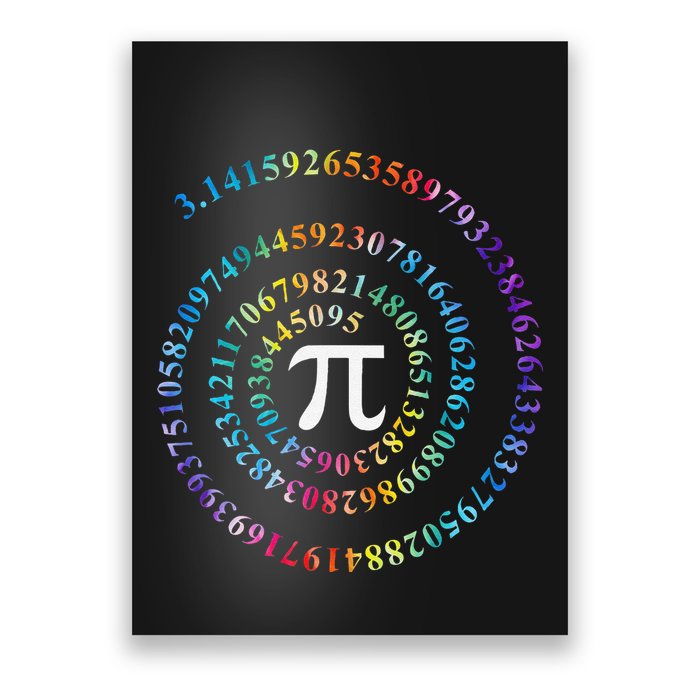 Pi Day Spiral Pi Math Design For Pi Day 3.14 Mathematical Poster