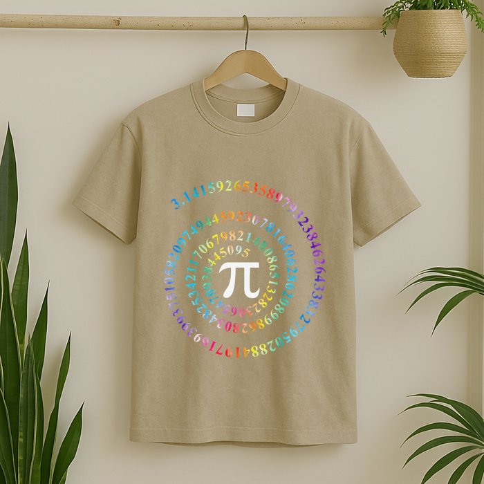 Pi Day Spiral Pi Math Design For Pi Day 3.14 Mathematical T-Shirt