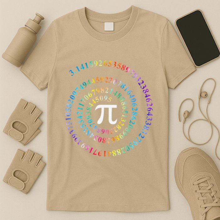 Pi Day Spiral Pi Math Design For Pi Day 3.14 Mathematical T-Shirt