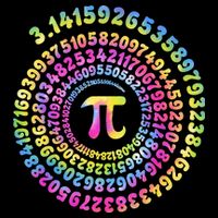 Pi Day Spiral Pi Tie Dye Numbers Math Pi Day 3.14 7-Panel Snapback Hat