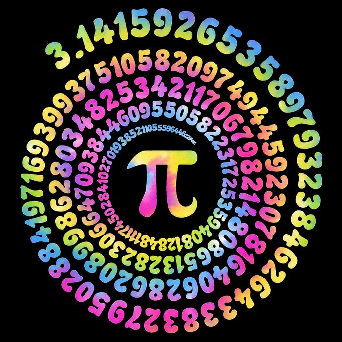 Pi Day Spiral Pi Tie Dye Numbers Math Pi Day 3.14 7-Panel Snapback Hat