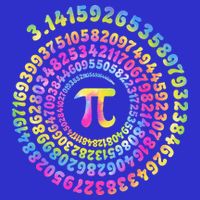Pi Day Spiral Pi Tie Dye Numbers Math Pi Day 3.14 Full-Length Apron With Pockets