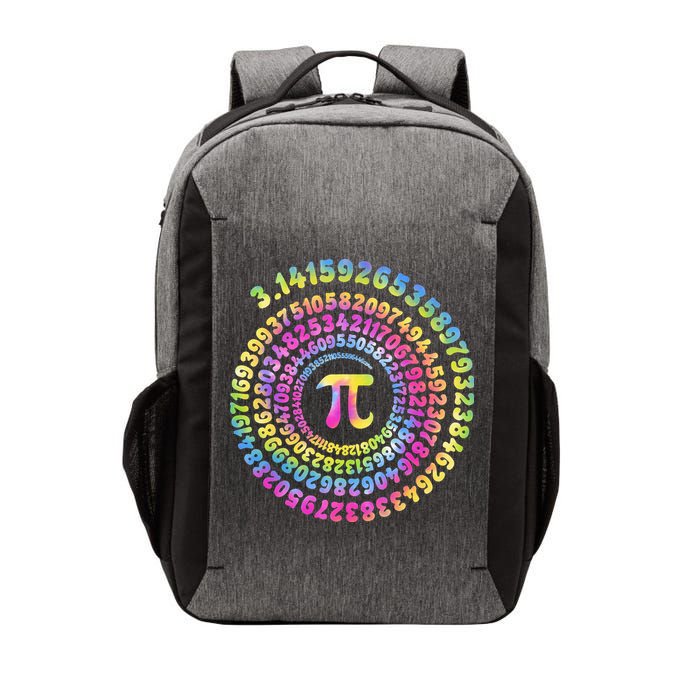 Pi Day Spiral Pi Tie Dye Numbers Math Pi Day 3.14 Vector Backpack