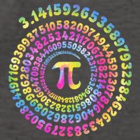 Pi Day Spiral Pi Tie Dye Numbers Math Pi Day 3.14 Vector Backpack