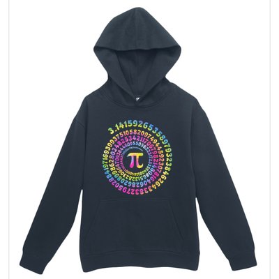 Pi Day Spiral Pi Tie Dye Numbers Math Pi Day 3.14 Urban Pullover Hoodie