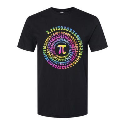 Pi Day Spiral Pi Tie Dye Numbers Math Pi Day 3.14 Softstyle CVC T-Shirt