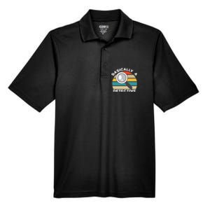 Private Detective Secret Spy Team Basically A Detective Gift Men's Origin Performance Pique Polo