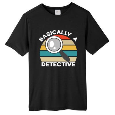 Private Detective Secret Spy Team Basically A Detective Gift Tall Fusion ChromaSoft Performance T-Shirt