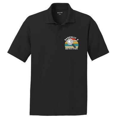 Private Detective Secret Spy Team Basically A Detective Gift PosiCharge RacerMesh Polo