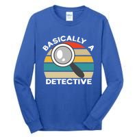 Private Detective Secret Spy Team Basically A Detective Gift Tall Long Sleeve T-Shirt