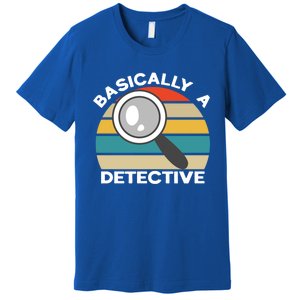 Private Detective Secret Spy Team Basically A Detective Gift Premium T-Shirt