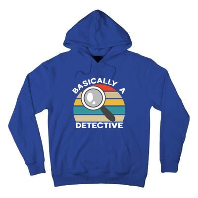 Private Detective Secret Spy Team Basically A Detective Gift Tall Hoodie