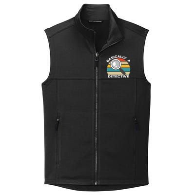 Private Detective Secret Spy Team Basically A Detective Gift Collective Smooth Fleece Vest