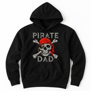 Pirate Dad Shirt Jolly Roger Skull & Crossbones Flag Hoodie