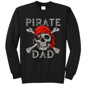 Pirate Dad Shirt Jolly Roger Skull & Crossbones Flag Sweatshirt