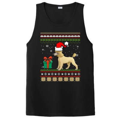 Poodle Dog Santa Hat Ugly Christmas Funny Dogs Lovers Xmas Cool Gift PosiCharge Competitor Tank