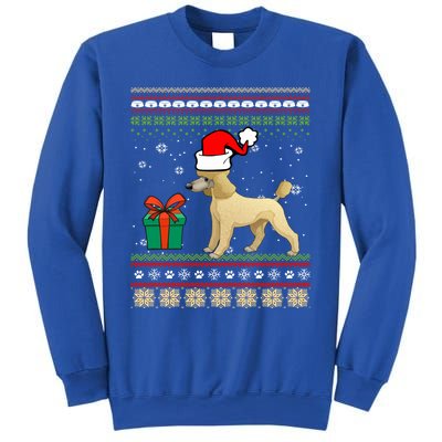 Poodle Dog Santa Hat Ugly Christmas Funny Dogs Lovers Xmas Cool Gift Sweatshirt