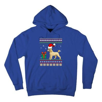 Poodle Dog Santa Hat Ugly Christmas Funny Dogs Lovers Xmas Cool Gift Tall Hoodie