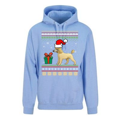 Poodle Dog Santa Hat Ugly Christmas Funny Dogs Lovers Xmas Cool Gift Unisex Surf Hoodie