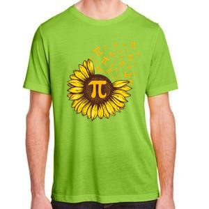 Pi Day Sunflower Floral Flower Adult ChromaSoft Performance T-Shirt