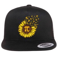 Pi Day Sunflower Floral Flower Flatbill Hat
