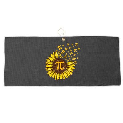 Pi Day Sunflower Floral Flower Large Microfiber Waffle Golf Towel