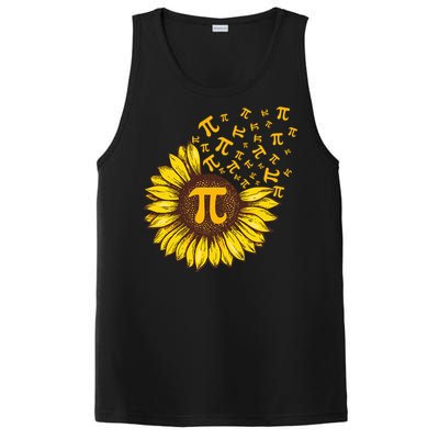 Pi Day Sunflower Floral Flower PosiCharge Competitor Tank