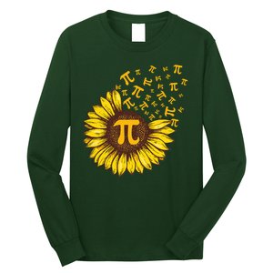 Pi Day Sunflower Floral Flower Long Sleeve Shirt