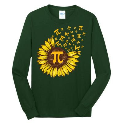 Pi Day Sunflower Floral Flower Tall Long Sleeve T-Shirt