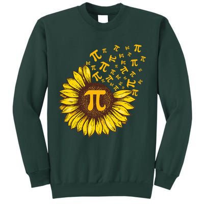 Pi Day Sunflower Floral Flower Tall Sweatshirt