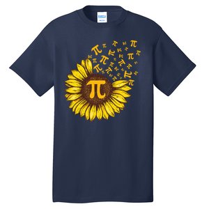 Pi Day Sunflower Floral Flower Tall T-Shirt