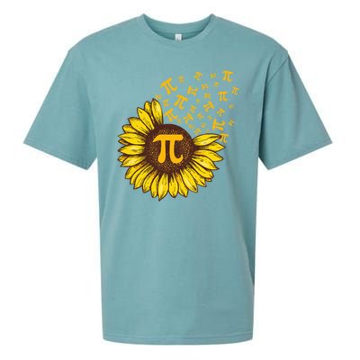 Pi Day Sunflower Floral Flower Sueded Cloud Jersey T-Shirt