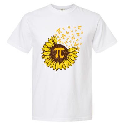 Pi Day Sunflower Floral Flower Garment-Dyed Heavyweight T-Shirt