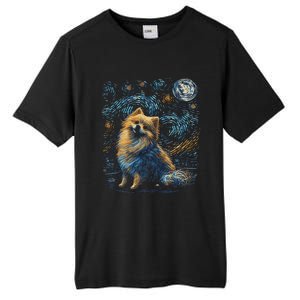 Pomeranian Dog Starry Night Dogs Lover Gifts Graphic Tall Fusion ChromaSoft Performance T-Shirt