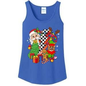 Pomeranian Dog Santa Claus Christmas Retro Pomeranian Xmas Gift Ladies Essential Tank