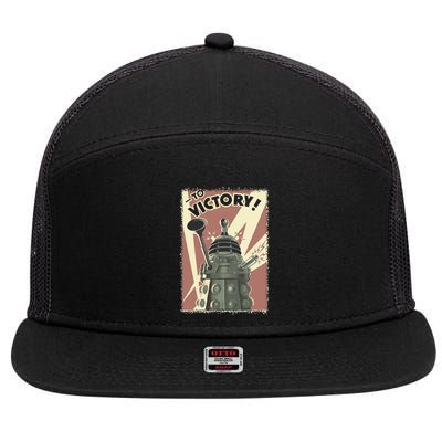 Propoganda Dalek Scifi Fan 60th Anniversary 7 Panel Mesh Trucker Snapback Hat