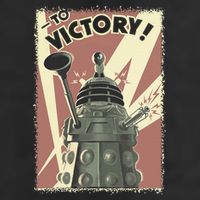 Propoganda Dalek Scifi Fan 60th Anniversary 7 Panel Mesh Trucker Snapback Hat